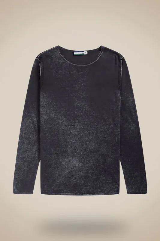 Tricot Leve Marmorizado Fuligem - Gg