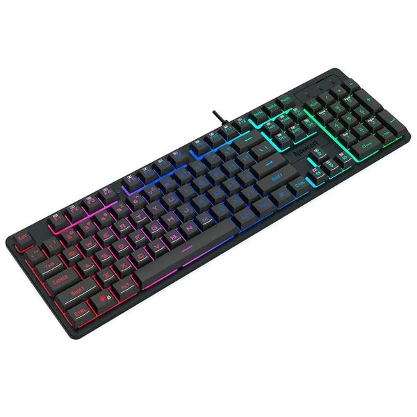 Teclado Gamer Redragon K521-RGB Netherbane USB com Iluminação RGB Layout Inglês Preto Teclado Gamer K521-RGB Netherbane USB Iluminação RGB Preto Redragon