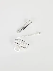 Kit 03 Presilhas de Cabelo PRATA