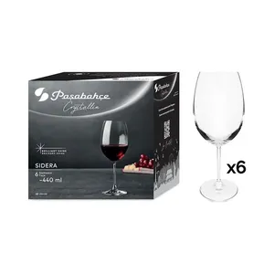 Conjunto 6 Taças Para Água Sidera Cristal 440ml A42539 - Pasabahce