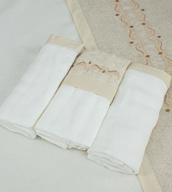 Kit Fralda Loupiot Nature com 3 unidades Nature/Bege