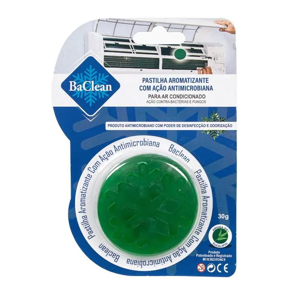 Pastilha Bactericida Aromatizante para Ar Condicionado Eucalipto