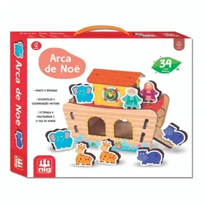 Brinquedo Quebra Cabeça Nig Arca De Noé 34 Peças