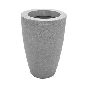 Vaso Cone Grafiato 45 Cinza Claro