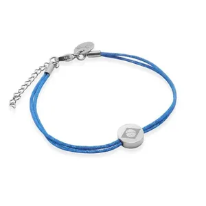 Pulseira Matiz Nirvana Azul Royal e Aço Personalizável Azul Ajustável