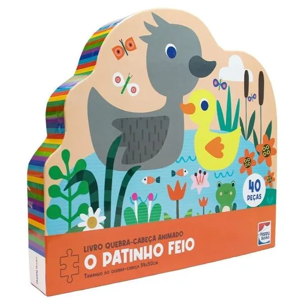 Livro Quebra-Cabeça Animado - O Patinho Feio
