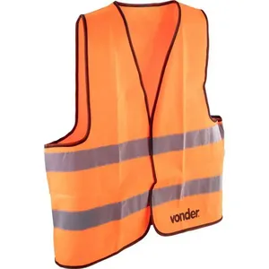 Colete Refletivo Tipo Blusão sem Bolso Laranja CV 101 - VONDER