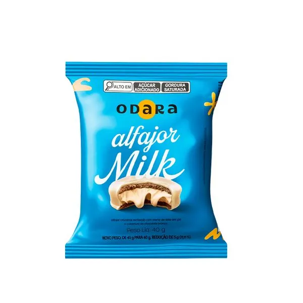 Alfajor Crocante Milk 40g 1782 - Odara