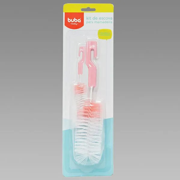 Kit Escova para Mamadeira Rosa - 5413 Rosa - 5413