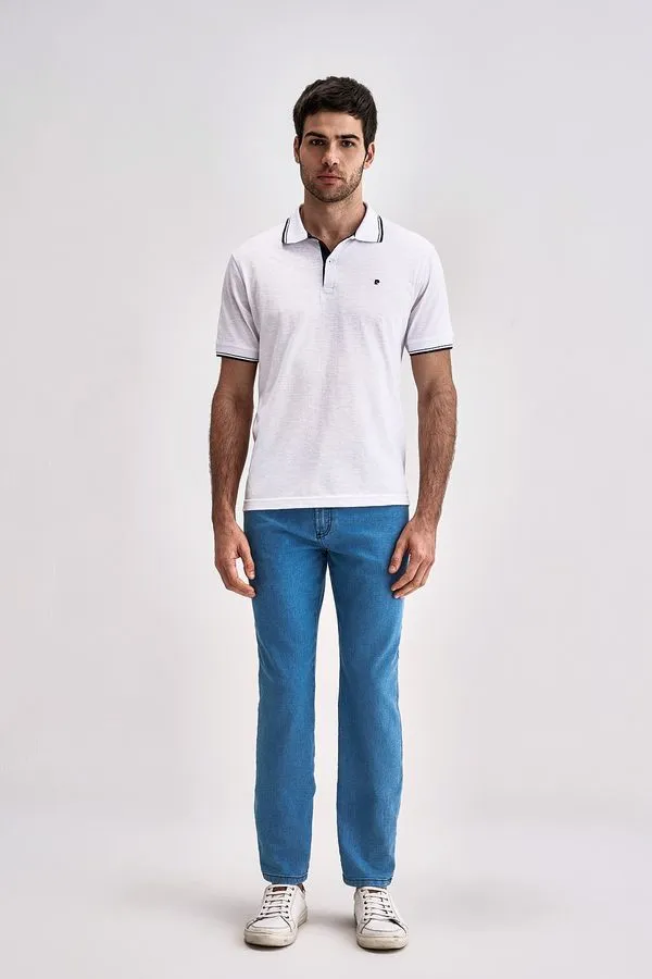 Calça Jeans Clássica - Azul - 38