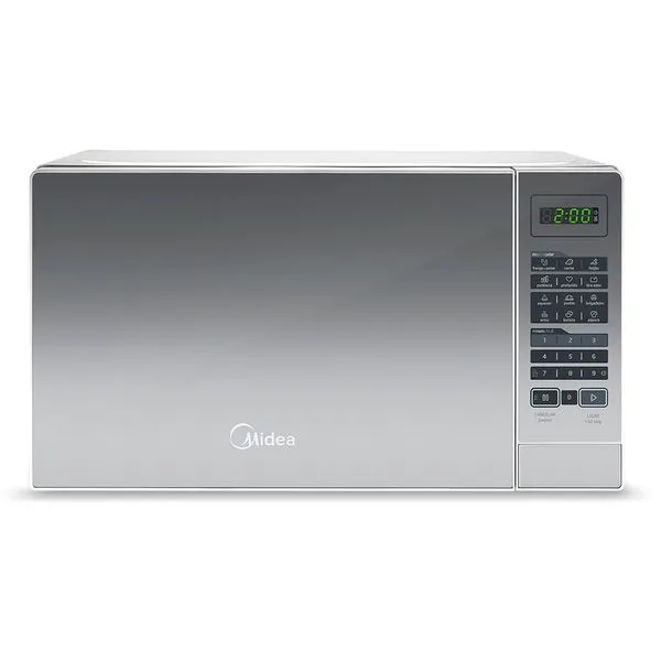 Micro-ondas 20L Branco Porta Espelhada Minuto Fácil Midea Outlet MRAM21_OUT - 127v