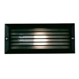 Balizador de alumínio de embutir E27 60W preto Bronzearte
