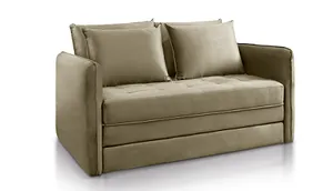 Sofá Cama Noronha Luxo 1,55m Marfim - JC Estofados