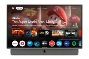 Smart TV Portátil AIWA 24” Full HD HDR10 Dolby Audio Google TV Bateria de 3h AWS-TV-24-01-G Bivolt