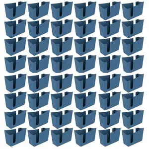 Kit 48 Suportes Porta Guardanapos de Mesa Trio Crippa Azul Lanchonete Restaurante