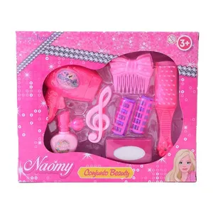 Conjunto de Beleza Naomy com Secador, Escova e Acessórios Plástico LJM107 - honeyhome