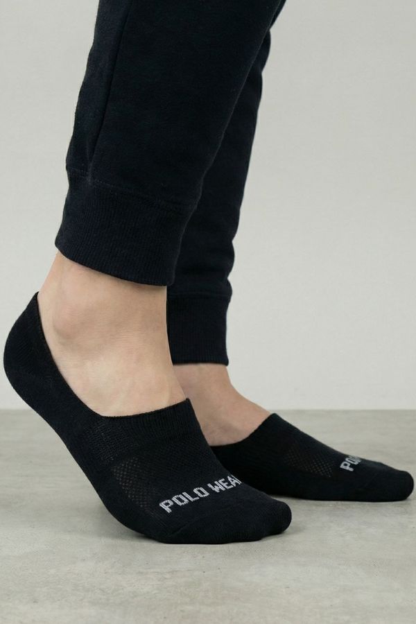 Kit 3 Pares De Meias Sapatilha Masculinas Polo Wear Preto 39-43