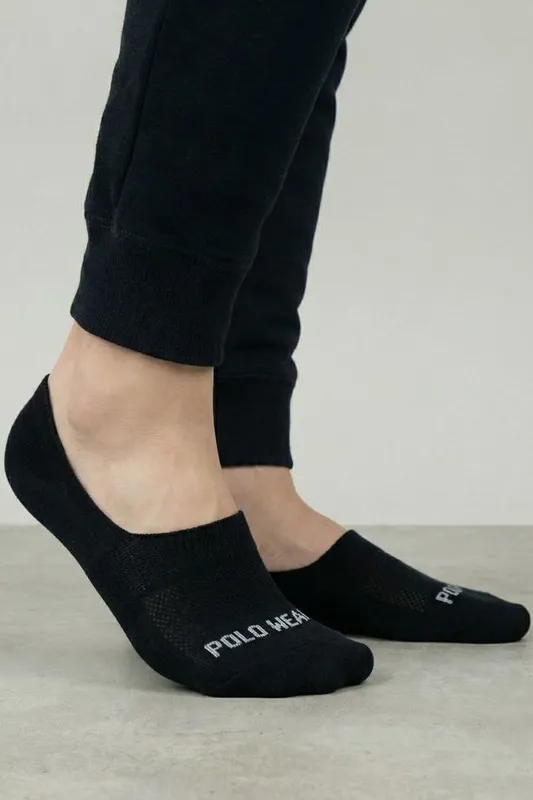 Kit 3 Pares De Meias Sapatilha Masculinas Polo Wear Preto 39-43