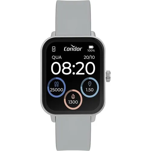 Smartwatch Unissex Condor Cinza COSMART1AD/8C
