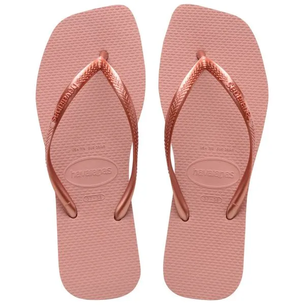 Sandália Havaianas Slim Square Rosa 33/34