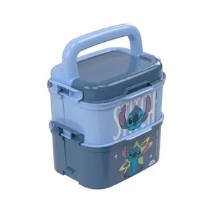 Mini Marmita Dupla Stitch Plástico 440ml 17898 - Plasútil