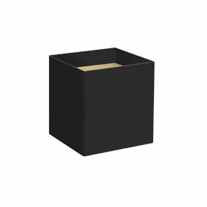 Cachepô Quadrado Arrazo 11cm Preto Único