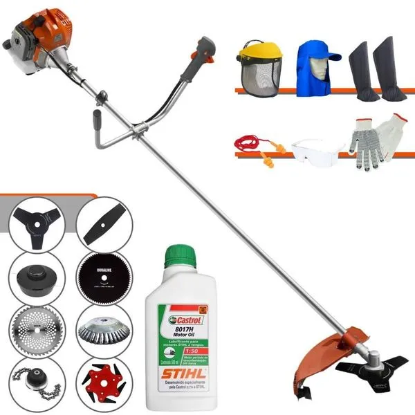 Roçadeira Lateral Rl520acg2 + 6 Facas + Epi + óleo Stihl 2t