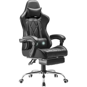Cadeira Gamer Homall com Apoio para os Pés Preto A-BI