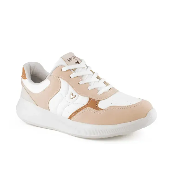 Tênis Mississipi Casual Bege e Branco 35