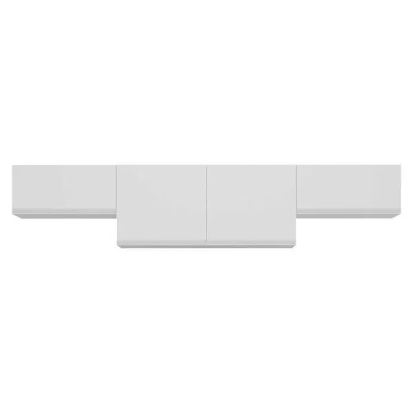 Kit 3 Armários De Cozinha Aéreos 4 Portas Veneza Multimóveis Mp2151 Branco Branco