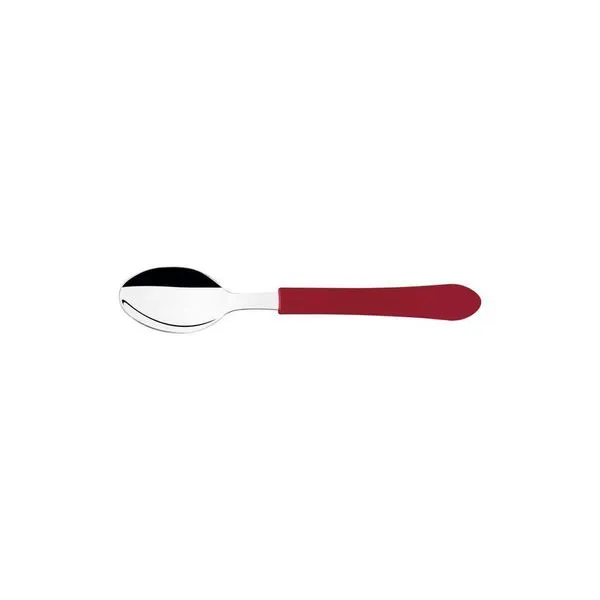 Kit 3 Colher De Chá Leme Inox Vermelho