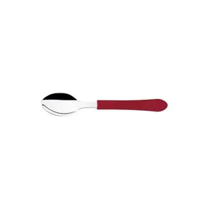 Kit 3 Colher De Chá Leme Inox Vermelho