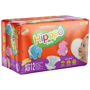 Fralda Hipopo Baby Jumbinho XG 12 Unidades (MP)