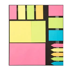 Jogo Bloco de Notas Autoadesivo 15 Blocos 20 Folhas Sortido 19x23cm LM2603PAP - honeyhome