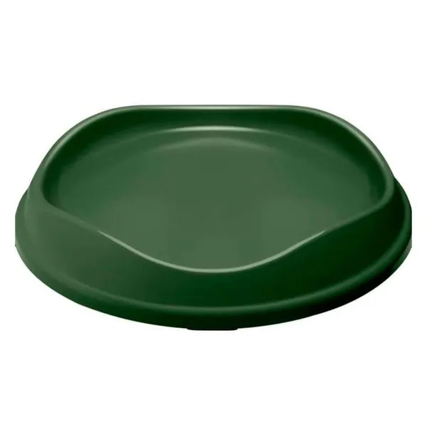 Comedouro Para Pets Raso Starkpet Flat Verde Musgo (MP)