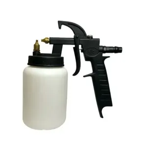 Pistola de Pintura Alta Pressão 600ML NPT para Acabamento Profissional com 3 Bicos 1,2MM 1,5MM 1,8MM Prata Startools Pistola de Pintura Alta Pressão 600ML NPT com Alimentação por Gravidade e 3 Bicos Prata Startools