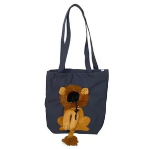 Bolsa de Transporte para Pets BSL BSL3906 Gato e Cachorro Náilon Estampa Leão Azul Marinho Bolsa de Transporte Pets BSL BSL3906 Náilon Estampa Leão Azul Marinho