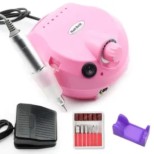 Motor Lixadeira Manicure Pedicure Ferramenta Lixa Eletrica Rosa