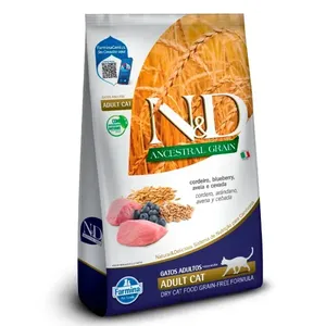 Ração N&amp;D Ancestral Grain Gatos Adultos Cordeiro 1,5 kg