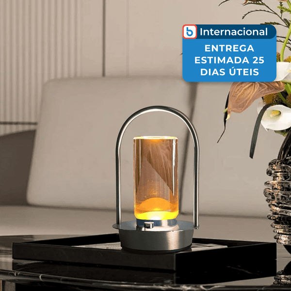 Luminária Mesa Kipliko LED Prata A-MBI