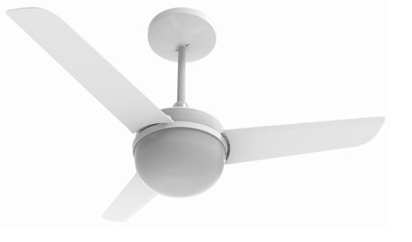 Ventilador de Teto 127V 90cm com Controle de Parede Branco Alisclean Aliseu