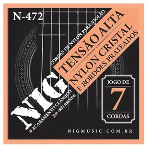 Encordoamento NIG Rouxinol Para Violão Nylon Tensão Alta N472 (MP)
