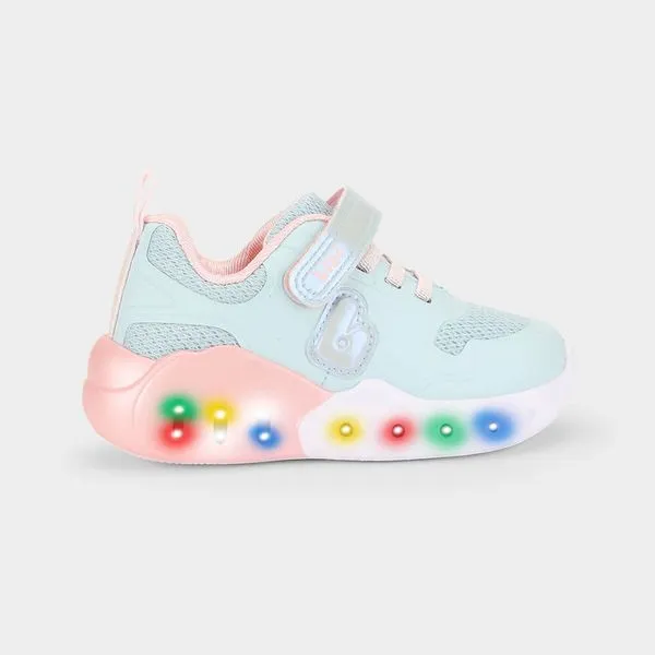 Tênis Infantil Bibi Fun Light Azul com Rosa 23
