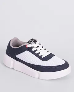 Tênis Infantil Casual Molekinho com Recorte Lateral Branco 29