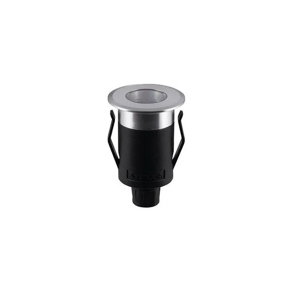 Balizador De Solo Led Stella Way Up Recuado 1w Bivolt Alumínio - 3000k - Luz Amarela