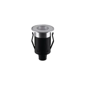 Balizador De Solo Led Stella Way Up Recuado 1w Bivolt Alumínio - 3000k - Luz Amarela
