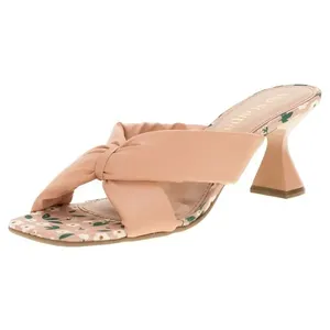 Tamanco Feminino Salto Médio Via Scarpa - 144414781 ROSA 34