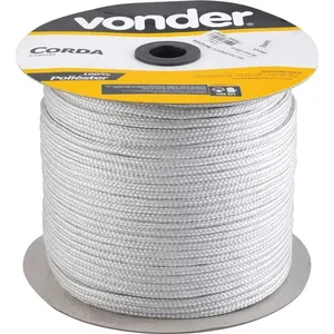 Corda Multifilamento Trançada 8mm x 228m Branca - VONDER