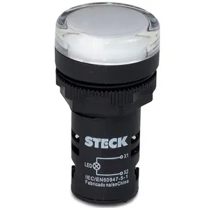 Sinalizador Led 220v Branco - Slds2205 - Steck Sinalizador Led 220v Branco Slds2205