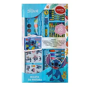 Maleta De Pintura Stitch 64 Itens
